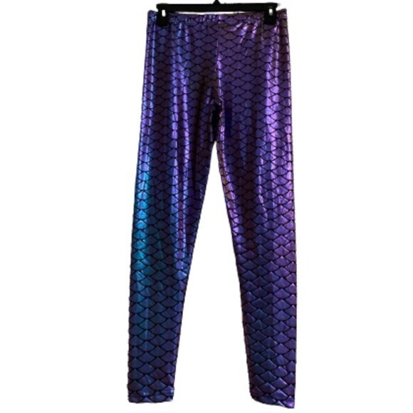 SPIRIT HALLOWEEN COSTUME MERMAID PURPLE TIGHTS Disney Character COSPLAY - Picture 1 of 4